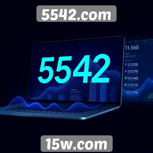 Desempenho financeiro do site 5542.com em ascensão
